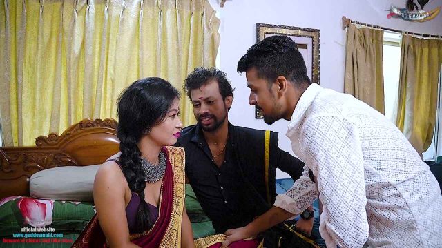 Desi Girlfriend Threesome Sex 2024 Goddesmahi Desi XXX Video